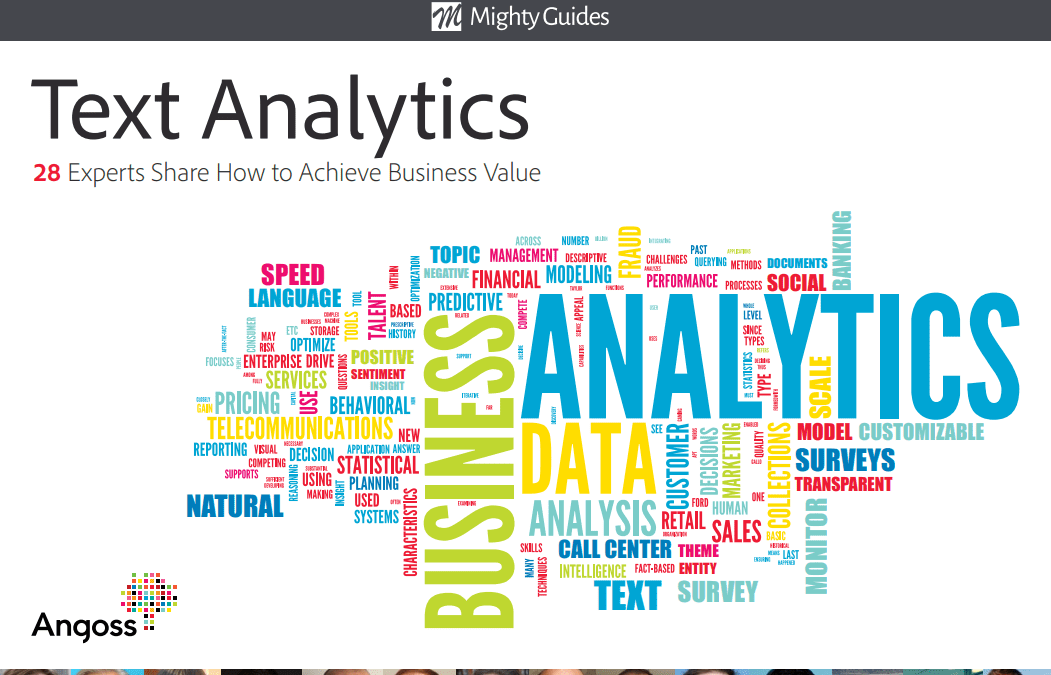 Angoss: Text Analytics – 28 Experts Share How to Achieve Business Value