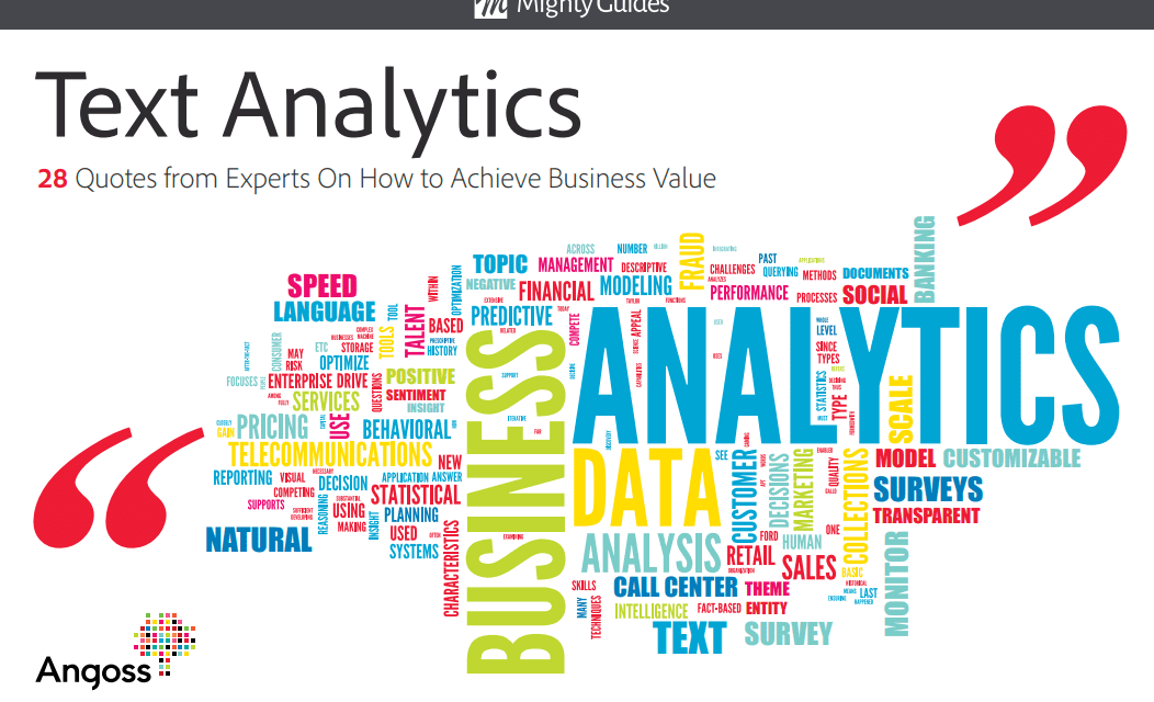 Angoss: Text Analytics – 28 Experts Share How to Achieve Business Value – Quotes from the Experts
