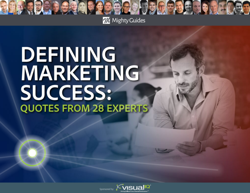 Visual IQ: Defining Marketing Success- 28 Experts Tell You How – Quotes From The Experts