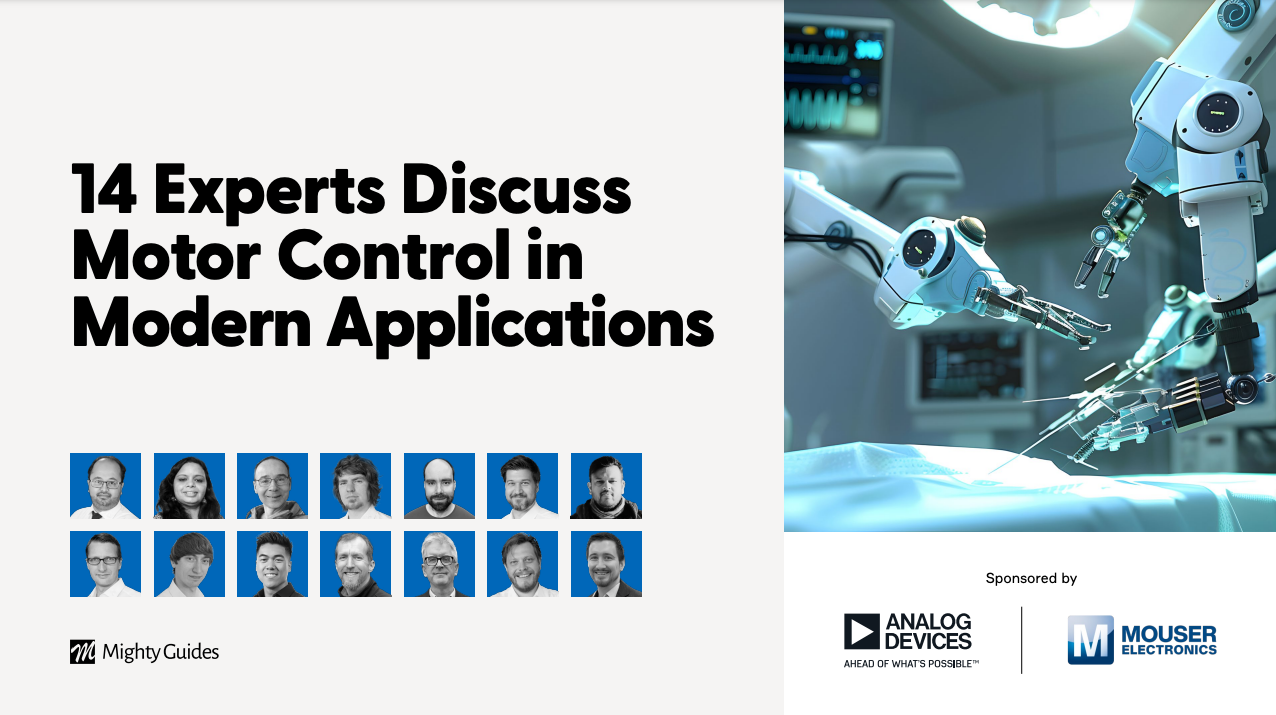 Analog Devices and Mouser Electronics: 14 Experts Discuss Motor Control ...
